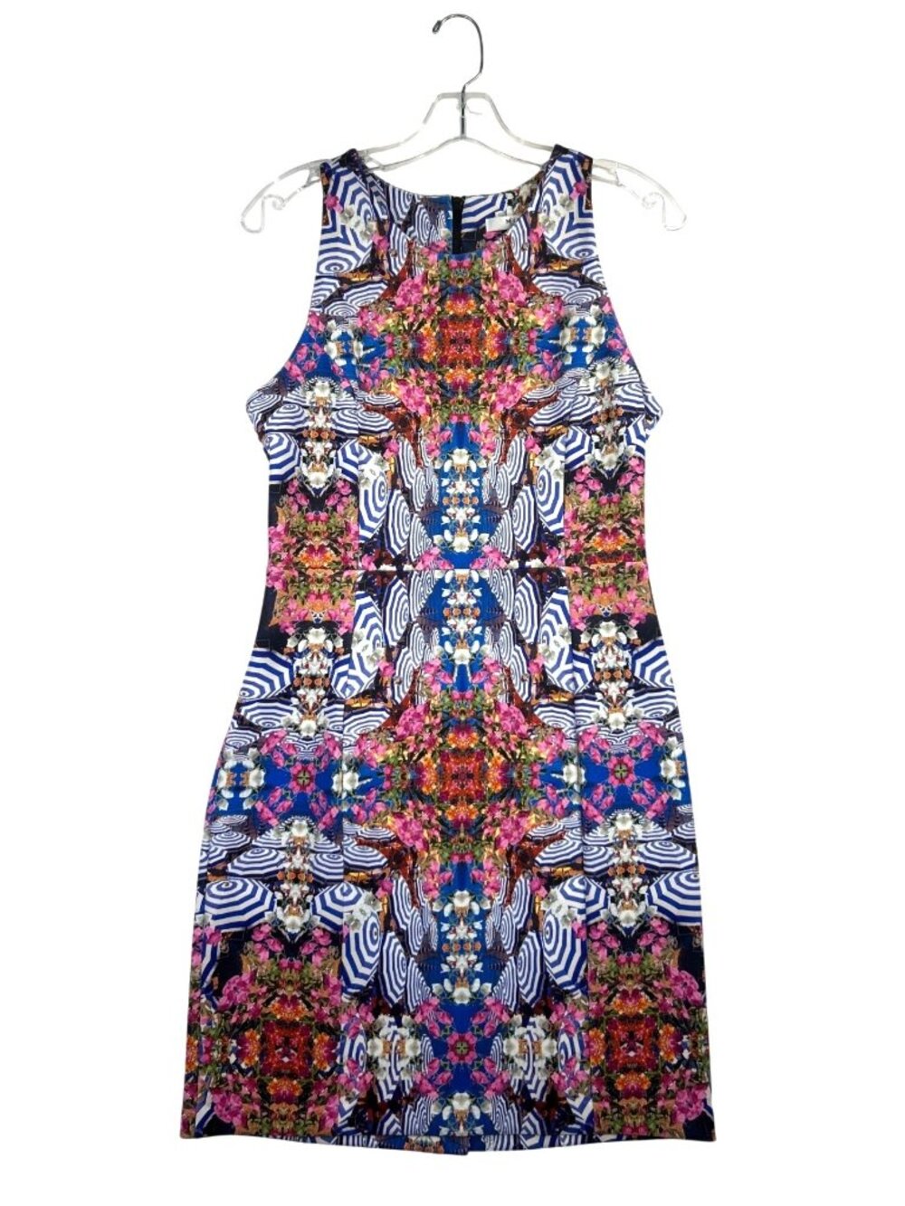 Milly for Design Nation Kaleidoscope Sheath Dress Sz 6 Colorful Dopamine